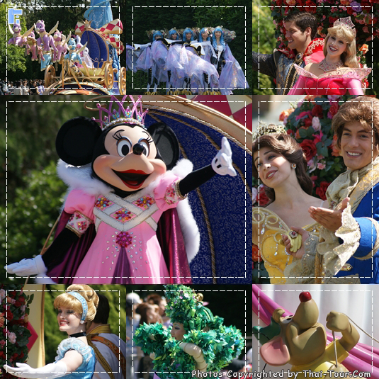 parade show at tokyo disney land