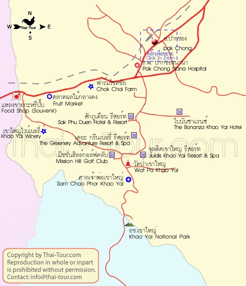 แผนที่เขาใหญ่